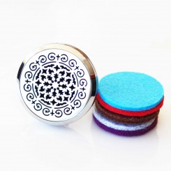 Snow Swirls Car Locket